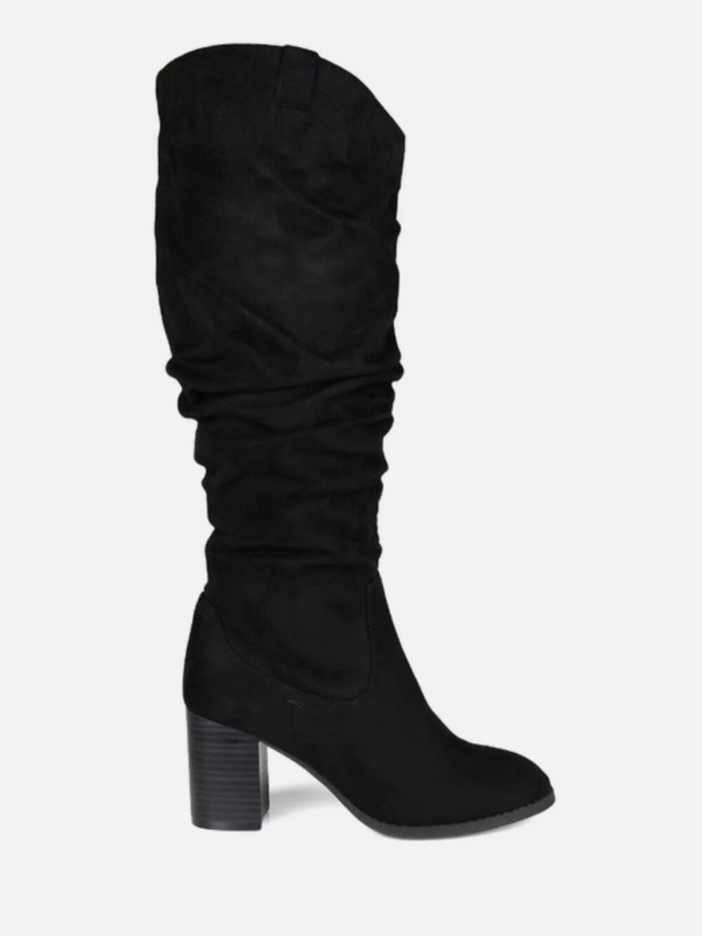 Journee Collection Women's Aneil Wide Calf Boots, Size 8.5, Black